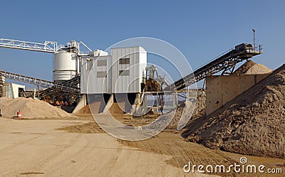 Industrial cement plant Stock Photo