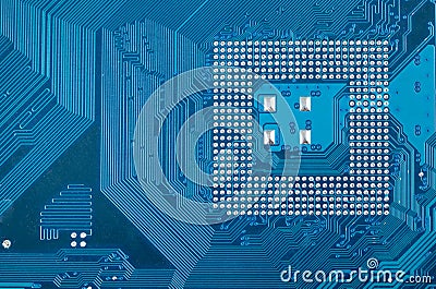 Industrial circuit board electronic background Stock Photo