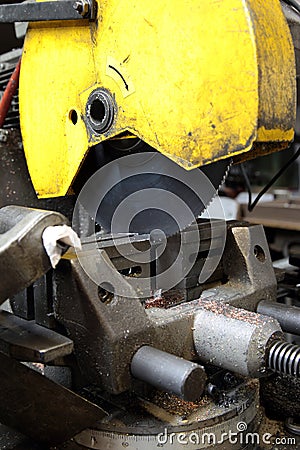 Industrial circular saw Stock Photo