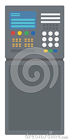 Industrial control panel Vector Illustration