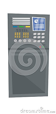 Industrial control panel vector illustration. Vector Illustration