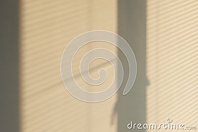 Industrial design window sunlight parallel lines shadows. Light and shadow from the window. Thin lines of light on the Stock Photo