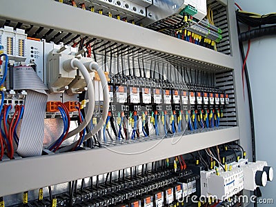 Industrial electrical equipment Stock Photo