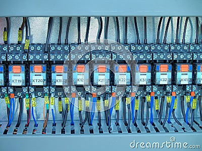 Industrial electrical equipment Stock Photo