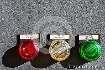 Industrial electrical switch panel Stock Photo