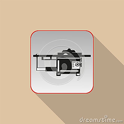 Industrial equipment. Conditional sign. Vector icon. Vector Illustration