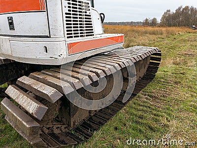 Industrial Excavating Machine Stock Photo