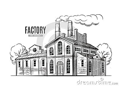 Industrial factory vector Vector Illustration