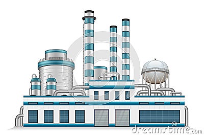 Industrial factory Vector Illustration