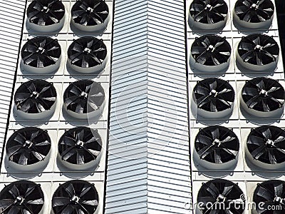 Industrial fans Stock Photo