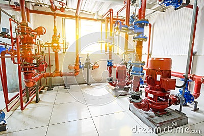 Industrial fire control system Stock Photo