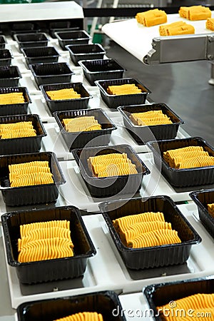 Industrial food production Stock Photo