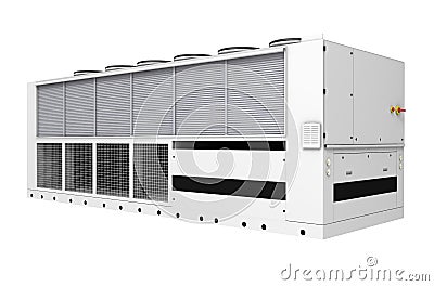 Industrial free-cooling chiller Stock Photo