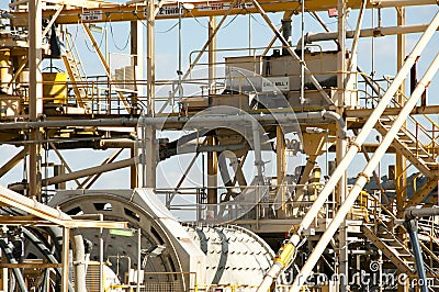 Mining Process Plant Stock Photo