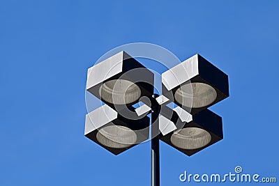 Industrial grade commercial street light Stock Photo