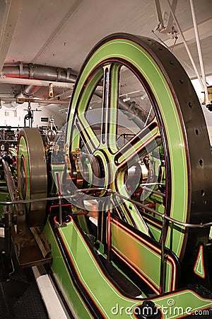 Industrial Grade Steam Engine Stock Photo