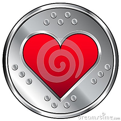 Industrial heart or love icon Vector Illustration