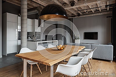 Industrial design in home interior Stock Photo