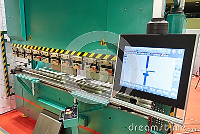 Industrial hydraulic press Stock Photo