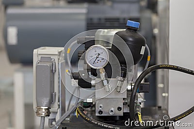 Industrial hydraulic pump Stock Photo