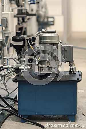 Industrial hydraulic pump Stock Photo