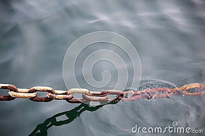 Industrial iron chain Stock Photo