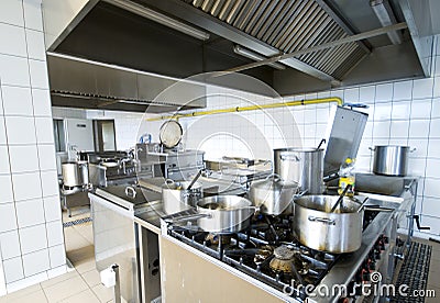 Industrial kitchen Stock Photo