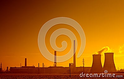 Industrial landscape Stock Photo