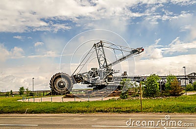 Digger for oil sands industry Stock Photo