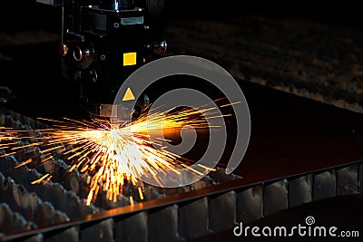 Industrial laser Stock Photo