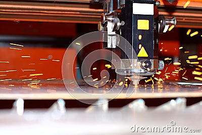 Industrial laser Stock Photo