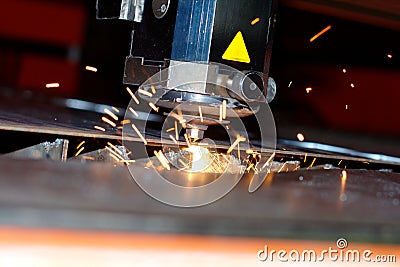Industrial laser Stock Photo