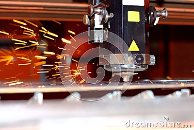 Industrial laser Stock Photo