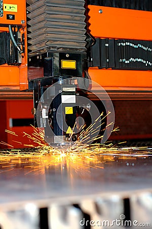 Industrial laser Stock Photo