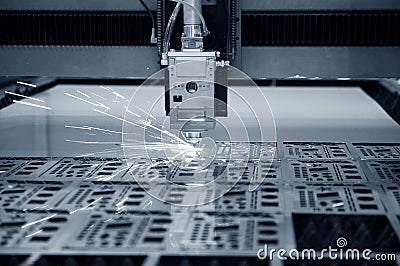 Industrial laser Stock Photo
