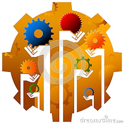 Industrial logo Vector Illustration