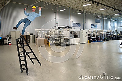 Industrial Manufacturing Factory Job Safety Stock Photo