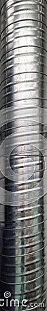 Industrial Metal Ventilation Pipe: Mechanical Stock Photo