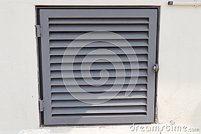 industrial mild steel ventilator for light and ventilation for service and storage rooms Stock Photo
