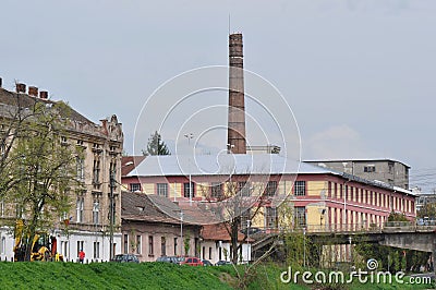 Industrial neighborhood Stock Photo