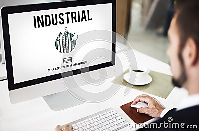 Industrial Organization Factory Structure Development Construction Concept Stock Photo