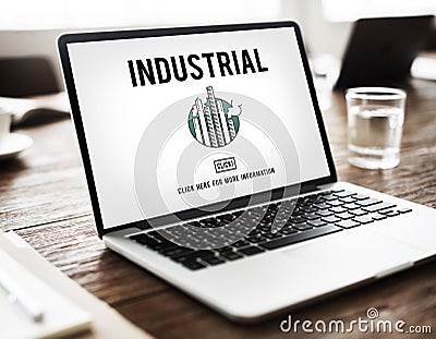 Industrial Organization Factory Structure Development Construction Concept Stock Photo