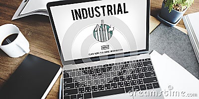 Industrial Organization Factory Structure Development Construction Concept Stock Photo