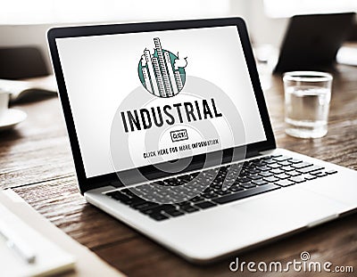 Industrial Organization Factory Structure Development Construction Concept Stock Photo