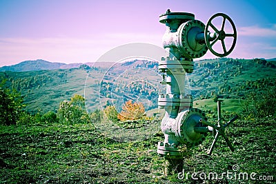 Industrial pipeline Stock Photo