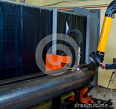 Industrial plasma cutter Stock Photo