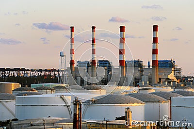 Industrial Power Plant Stock Photo