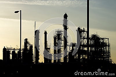 Industrial Refinery Stock Photo