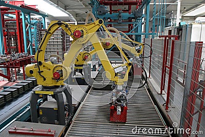 Industrial Robot Stock Photo
