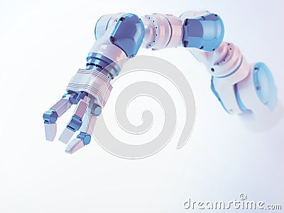 Industrial robot arm Stock Photo